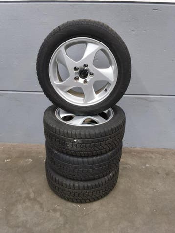 Volvo V70 winterset 16 inch Ovation W586 7 mm, Gebruikt, 16 inch, Banden en Velgen, Personenwagen
