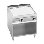 GGM Gastro | Elektrische bakplaat - 13,7kW - Glad - met open, Verzenden, Nieuw in verpakking