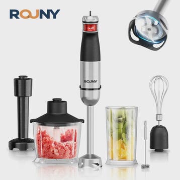 Krachtige 6-in-1 Hand Blender met 1500W Motor en Roestvrijst, Witgoed en Apparatuur, Keukenmixers, Verzenden, Nieuw