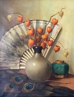 H. van Langen (1874-1964) - Stilleven met gemberpot
