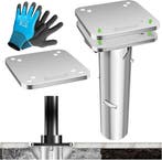 Universele metalen grondplaat voor parasolstatieven - 16x16, Tuin en Terras, Verzenden, Zo goed als nieuw