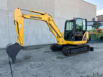 Veiling: Midigraafmachine Komatsu PC56-7 Diesel 2016, Ophalen, Graafmachine