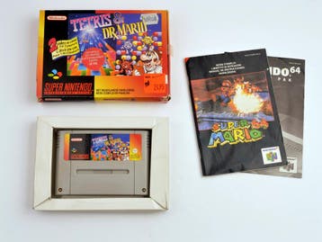 Tetris & Dr. Mario [Super Nintendo], Spelcomputers en Games, Games | Nintendo Super NES, Ophalen of Verzenden, Zo goed als nieuw