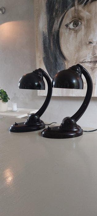 Bureaulamp - Bakeliet, Antiek en Kunst