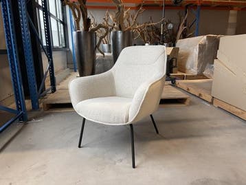 Veiling - Fauteuil Sassy (set van 2) - Boucle - Stof - Ivory, Nieuw