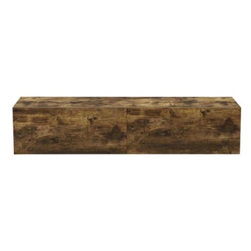 TV meubel Evaton zwevend 140x33x30 cm walnootkleurig [en.cas, Huis en Inrichting, Verzenden, Nieuw