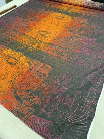 Stupendo cotone darredo vintage Antico Egitto - Textiel -