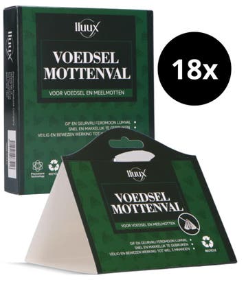 lluux Voedsel Mottenval 18 stuks - Motten bestrijden, Verzenden, Nieuw