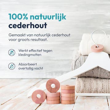 lluux Cederhouten Set 108 Stuks – inc. lavendel tegen, Verzenden, Nieuw