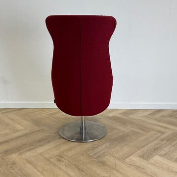 SMV Kinzika L fauteuil van Designer Carlo Bimbi, rood, Gebruikt, Ophalen of Verzenden, Rood, Eén