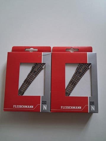 Fleischmann N - 22303 - Modeltreinsporen (2) - Twee, Hobby en Vrije tijd, Modeltreinen | N-Spoor, Nieuw