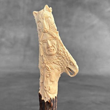 Snijwerk, NO RESERVE PRICE - Stunning Indian Native with