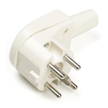 Perilex stekker | Q-link (Haaks, 16A, Crème), Verzenden, Nieuw