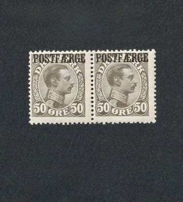 Denemarken - 1921 – POSTFÆRGE – 50 Øre Christian X., Gestempeld