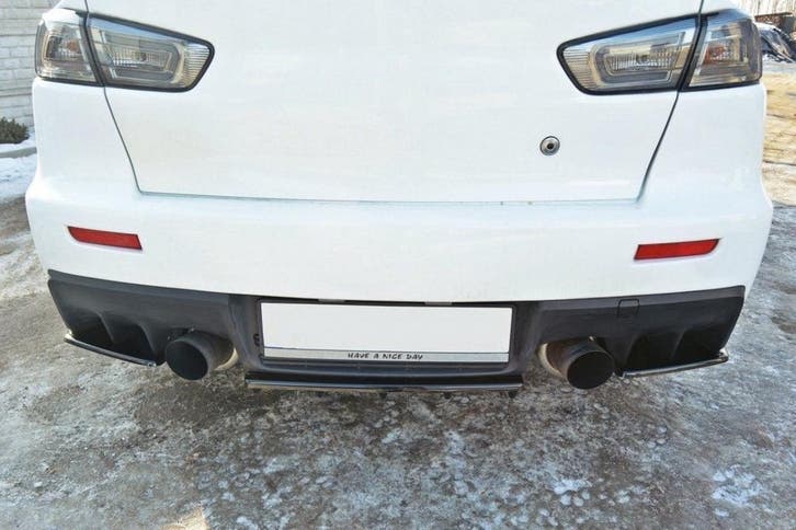 Maxton Diffuser Splitter Mitsubishi Lancer Evo X (met, Auto diversen, Tuning en Styling, Verzenden