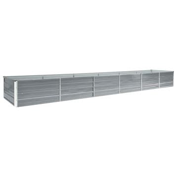 vidaXL Plantenbak verhoogd 480x80x45 cm gegalvaniseerd staal, Tuin en Terras, Bloembakken en Plantenbakken, 100 cm of meer, Verzenden