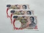 Thailand. - 3 x 100 Baht ND(1968) - Pick 79 - consecutive