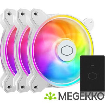 Cooler Master MasterFan MF120 Halo2 White Edition 3in1, Verzenden, Nieuw