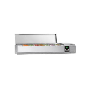 GGM Gastro | Opzetkoelvitrine PREMIUM - 1600x335mm - 7x GN |, Verzenden