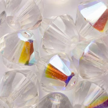 10 x Bicone Tsjechische kralen kristal 14mm kleur: transp..., Ophalen of Verzenden, Nieuw, Kraal
