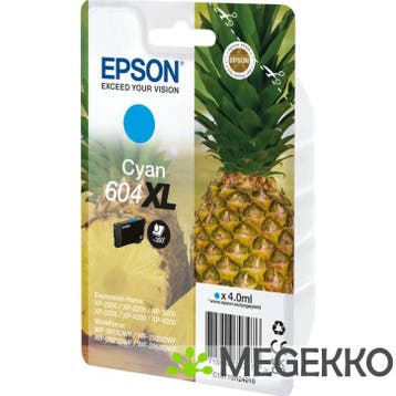 Epson 604XL 4.0ml Cyaan inktcartridge, Verzenden, Nieuw, Epson