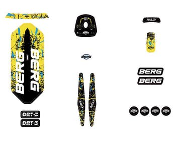 BERG Stickerset Rally DRT Yellow 3 Gears voor Skelter, Ophalen of Verzenden, Nieuw
