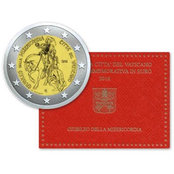 Vaticaan 2 Euro Barmhartigheid 2016 BU, Postzegels en Munten, Verzenden