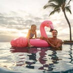 Intex flamingo luchtmatras roze 142x137 cm met handgrepen..., Ophalen of Verzenden, Nieuw