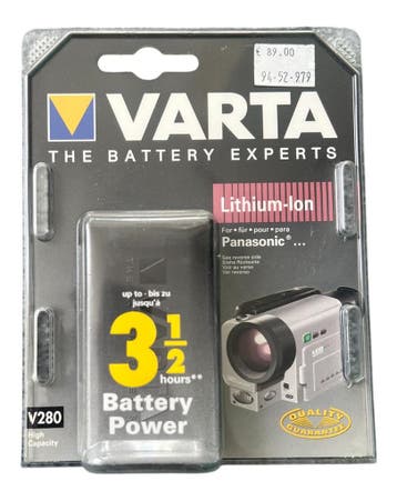 VARTA V280 Camcorder Accu – 7,2V NiMH (1600mAh) (Nieuw), Verzenden, Nieuw