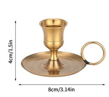 Metalen Kaarshouder met Handvat Decoratieve Tafelkandelaar, Verzenden, Nieuw
