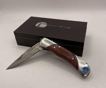 Izumi Ichiago - Tafelmes - Red Hawk Damascus zakmes - Japans
