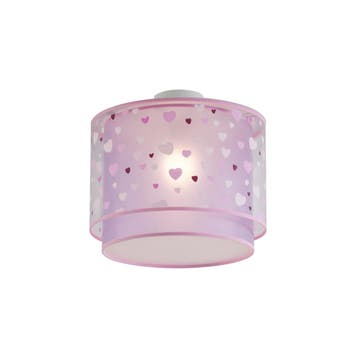 Kinder plafondlamp roze met hartjes - Harrie in Love, Verzenden, Nieuw