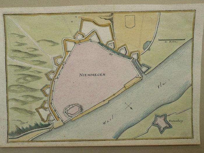 Nederland - Nijmegen; Caspar Merian - Niemmegen - 1651-1660, Boeken, Atlassen en Landkaarten