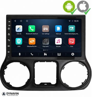 Jeep wrangler radio navigatie Carkit android 15 carplay, Ophalen of Verzenden, Nieuw