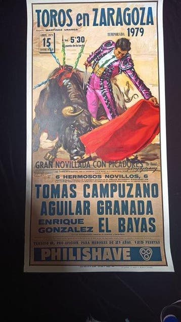 José Cros Estrems - Litografía Ortega S.A. - Cartaz Taurino