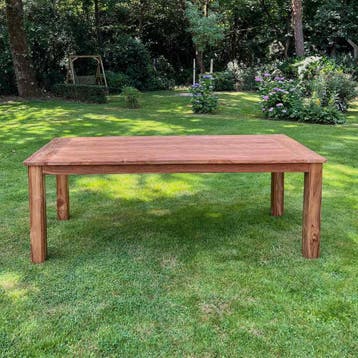 Tuintafel massief teakhout -  220 cm x 100 cm, Ophalen of Verzenden, Nieuw