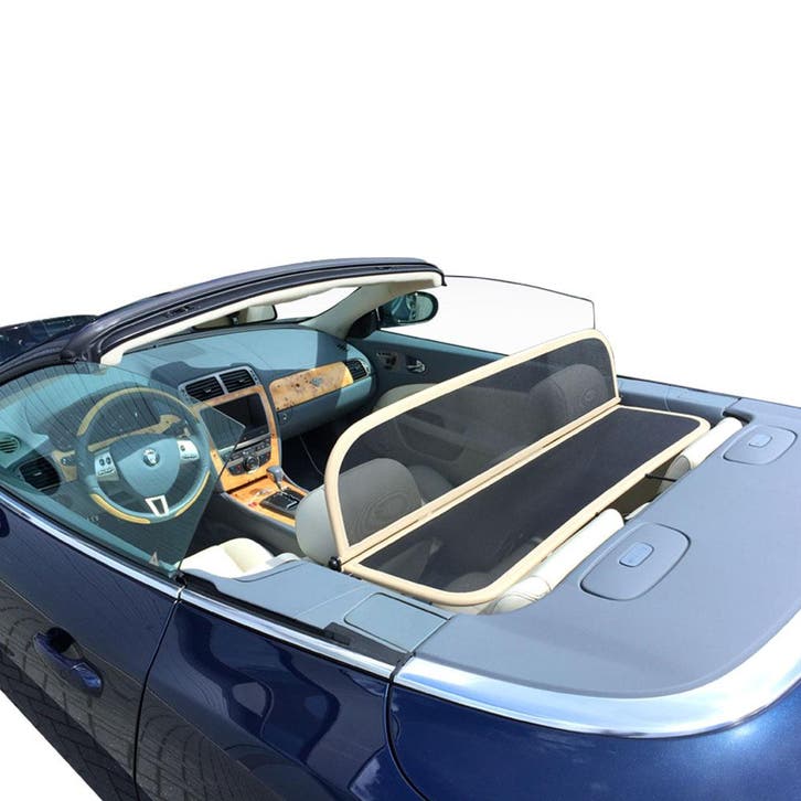 Jaguar XK (2006-2016) Cabrio windscherm Beige windscherm op, Auto diversen, Overige Auto diversen, Ophalen of Verzenden