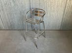 Stapelbare aluminium Barkruk barstoelen rug- armleuning, Tuin en Terras, Ophalen of Verzenden, Nieuw