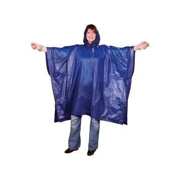 Lifetime Regenponcho Opvouwbaar - Blauw, Verzenden, Nieuw