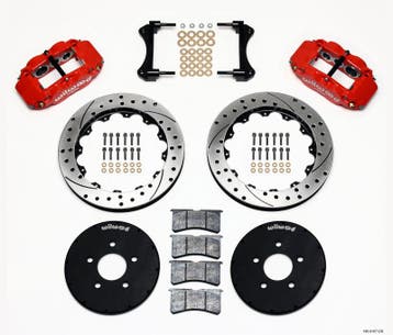Wilwood Narrow Superlite 6R Front Hat Kit 12.88in Drill Red, Ophalen of Verzenden, Nieuw
