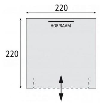 Bardani Picasso Schuurtent 220x220cm - Grijs, Caravans en Kamperen, Ophalen of Verzenden, Nieuw