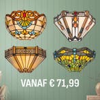 Tiffany wandlamp - Direct uit voorraad leverbaar, Verzenden, Nieuw, Glas, Tiffany | Glas-in-lood