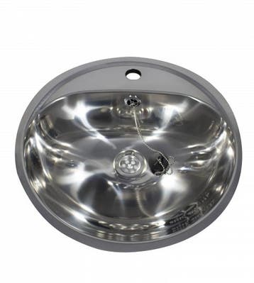 Inbouwwasbak | RVS | Ø460 | 404 x 319 x 160 mm | 2 Modellen, Verzenden, Nieuw in verpakking