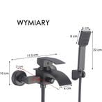 Design Badkraan Zwart | Wandmontage | Nieuw | Direct Leve..., Doe-het-zelf en Verbouw, Sanitair, Ophalen of Verzenden, Nieuw, Koper