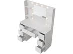 Juskys Malia - Kaptafel - Spiegel LED instelbaar - Wit, Verzenden, Nieuw
