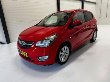 Opel Karl Cosmo 1.0 Ecoflex 55KW 2016 Rood, Auto's, Voorwielaandrijving, Gebruikt, Bluetooth, Origineel Nederlands