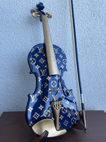 J.Reinhardt - Custom Louis Vuitton Violin - Royal Blue &
