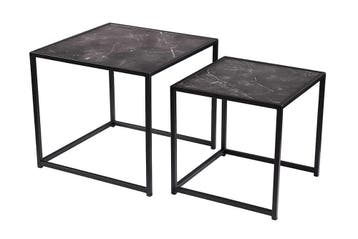 Set van 2 bijzettafels SLIM LINE 50cm antraciet zwart, Ophalen of Verzenden, Nieuw