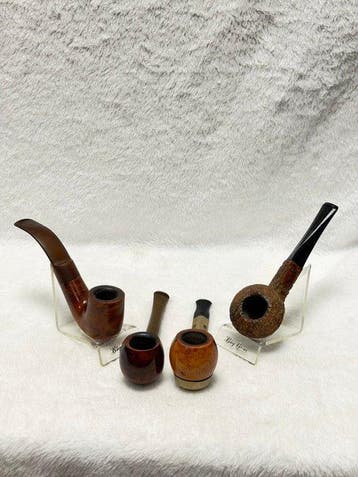 Set van 4 vintage Bruyère tabakspijpen - O.a. Butz-Choquin, Nieuw