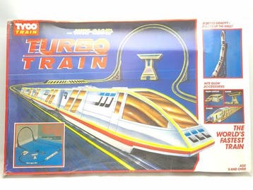 Tyco H0 - Treinset (1) - Turbo Train Set met Nite-Glow, Nieuw